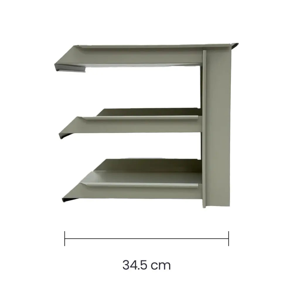 Papelera de 3 Niveles Beige Continental (OM-9072) - Papeleras