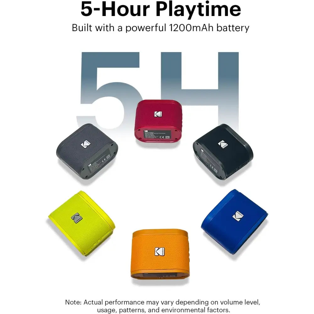 Parlante Inalámbrico Portátil Bluetooth Kodak Soundbrix Naranja (B0DQVB3QN5) - Parlantes