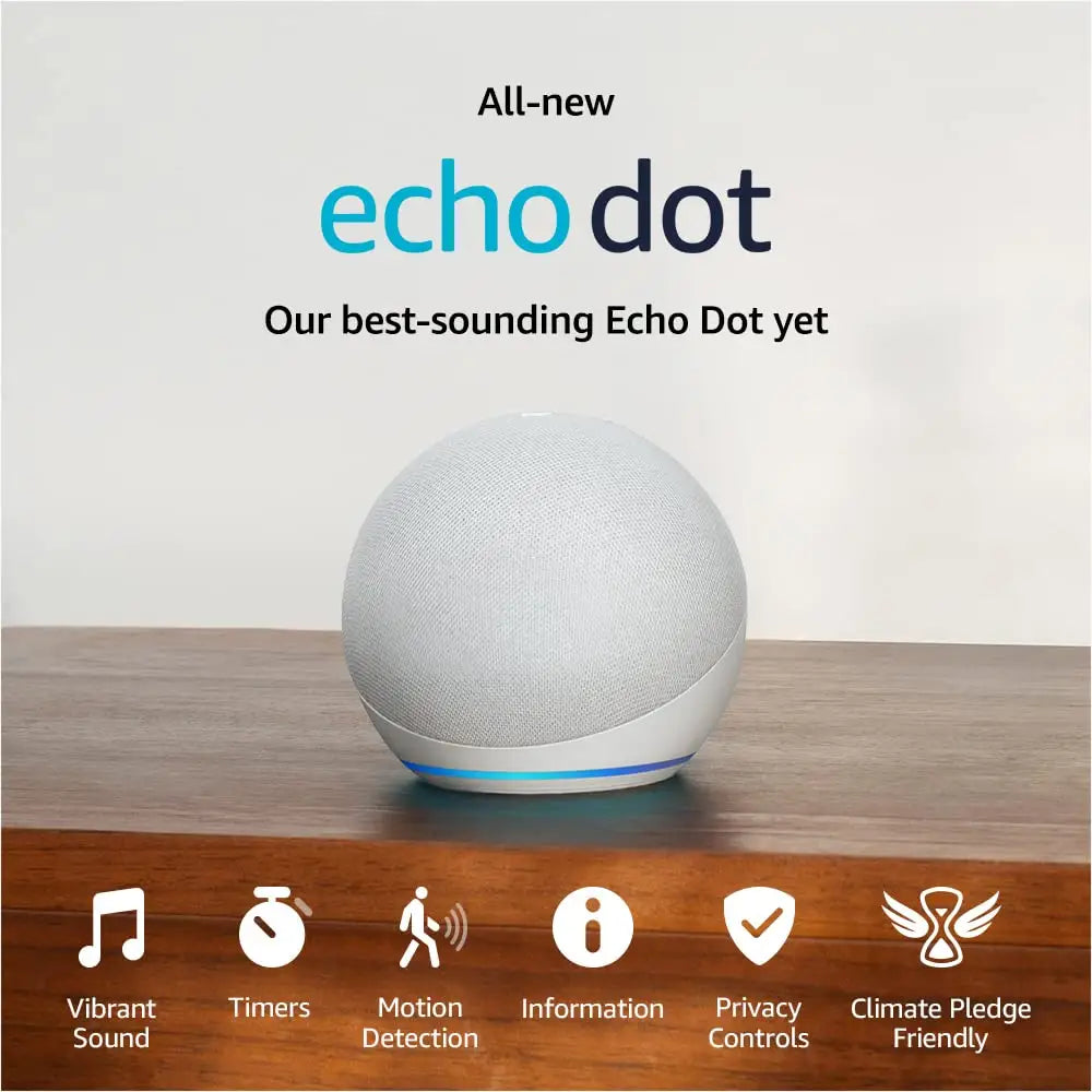 Parlante Inteligente Amazon Echo Dot 5ta Generación Blanco