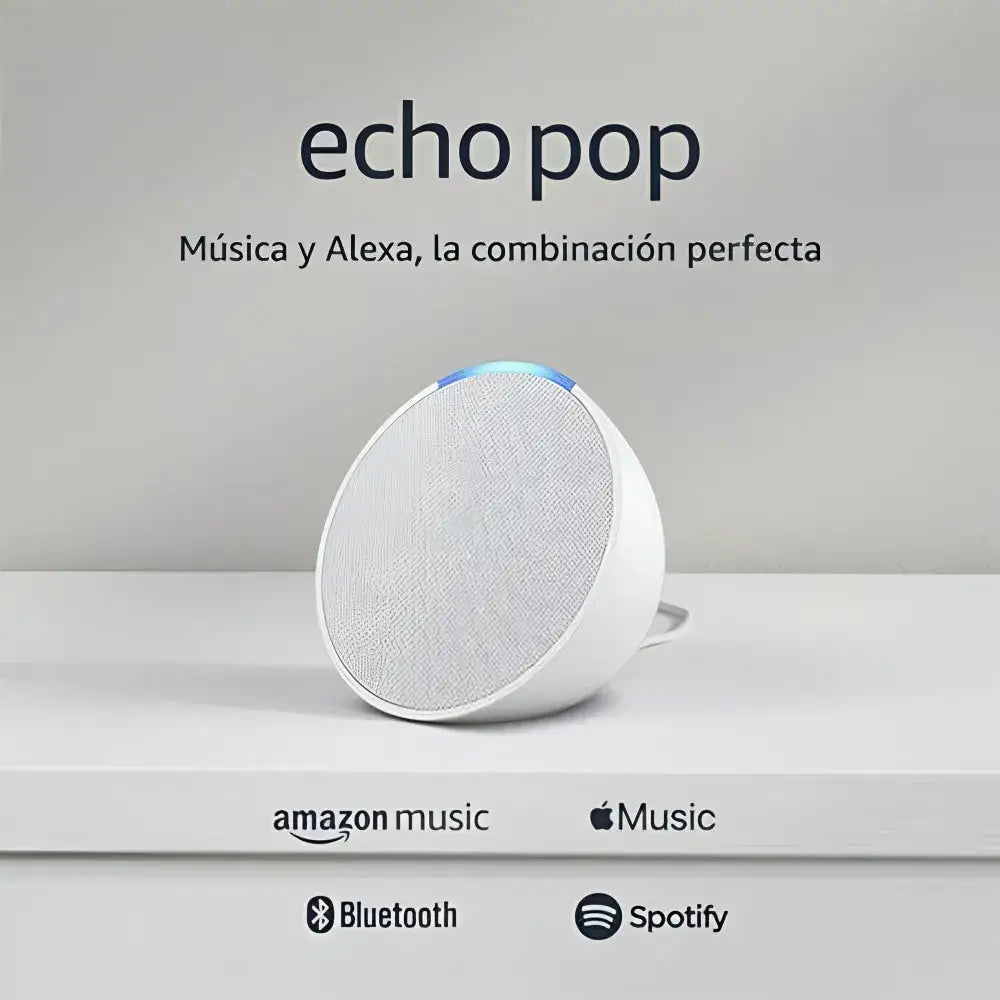 Parlante Inteligente Amazon Echo Pop Blanco - Parlantes