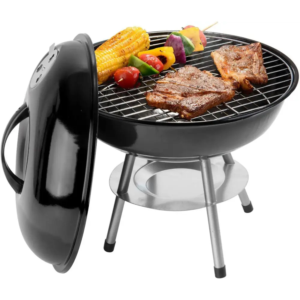 Parrilla de Carbón Portátil 14’’ Alpine Cuisine (BBQ-R14B) - Parrillas
