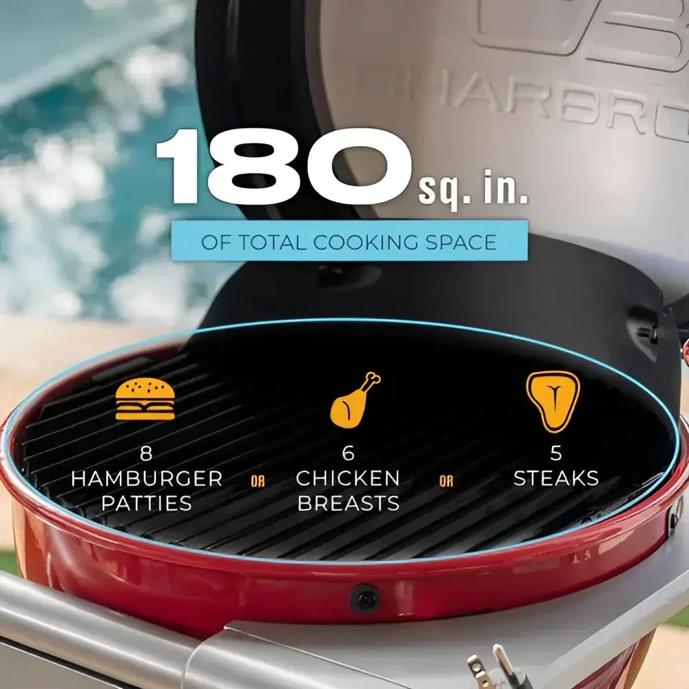 Parrilla Eléctrica Tablet Bistro PRO 180 Roja Char-Broil (CB25302150) - Parrillas