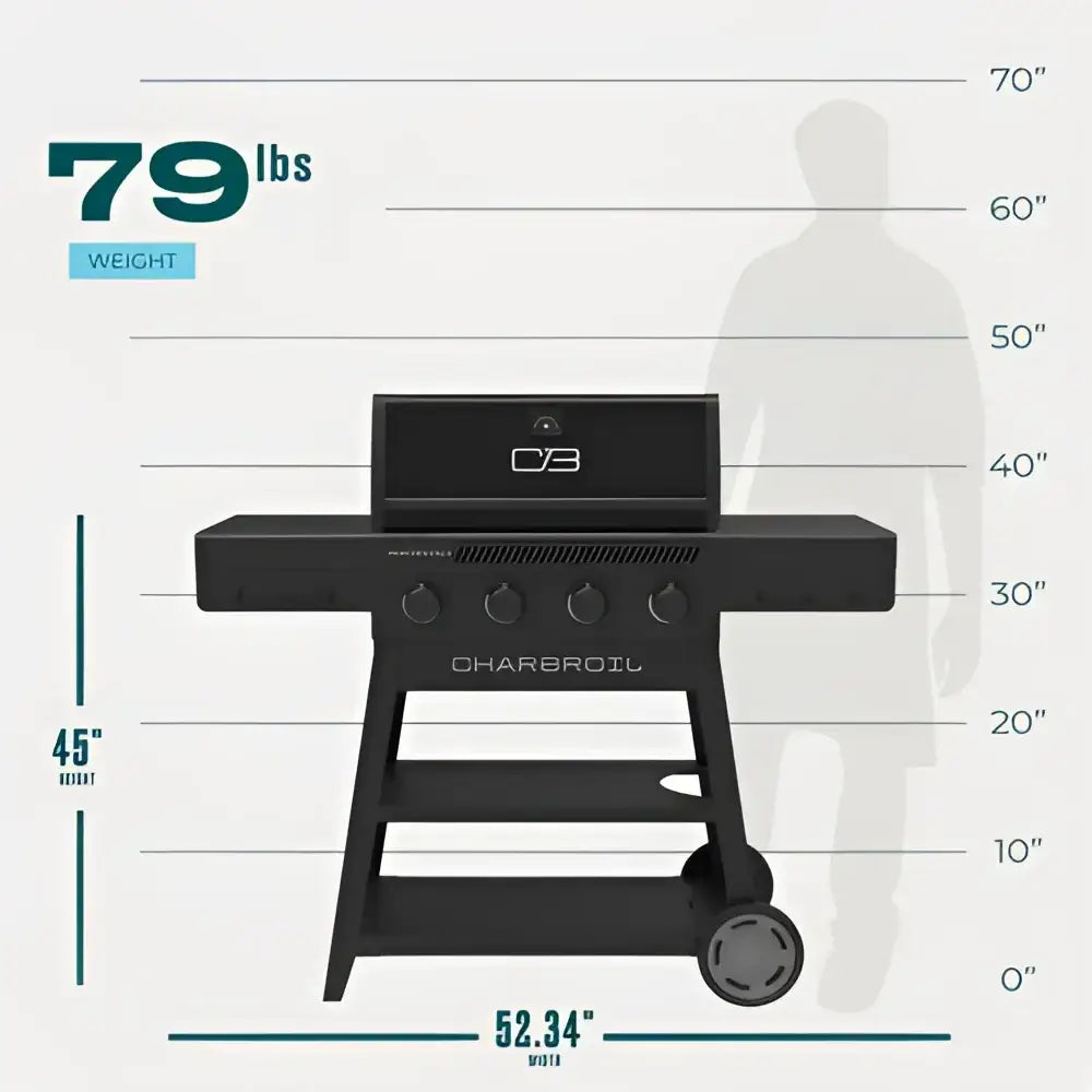 Parrilla a Gas Char-Broil 4Q Performance FlavorMax 435 (463348925) - Parrillas