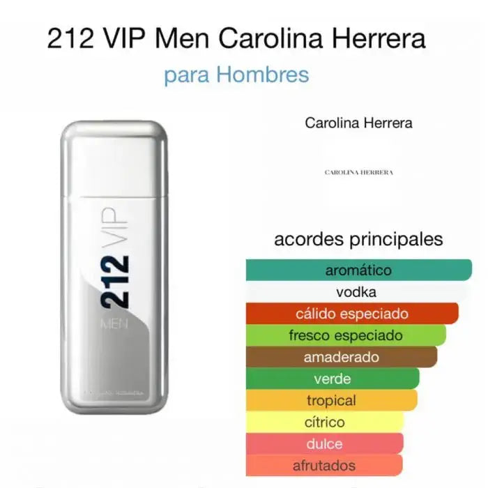Perfume 212 VIP Men Carolina Herrera - Hombre - 100 ml - EDT - Perfumes