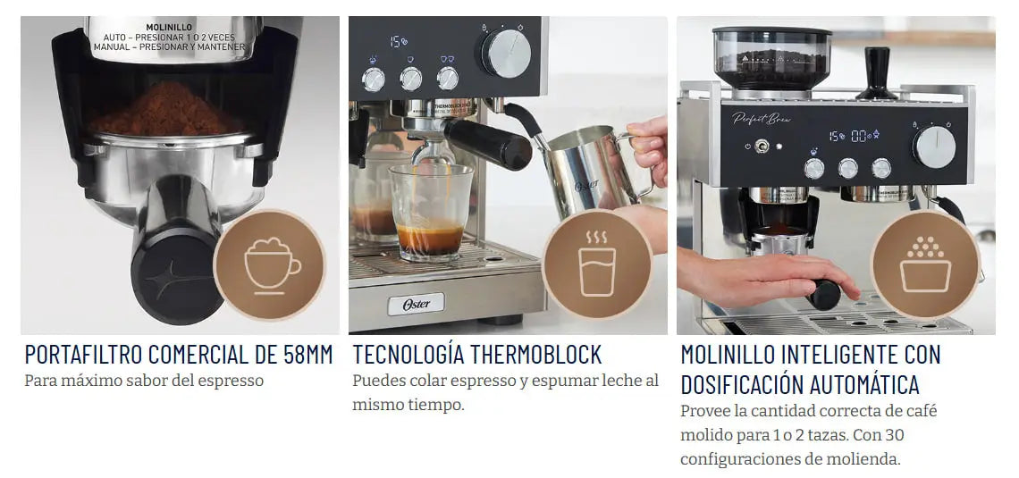 Máquina para Espresso Perfect Brew Oster (BVSTEM7400)