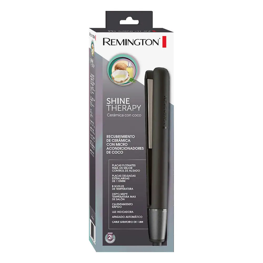 Plancha Alisadora de Cabello Cerámica y Coco Remington (S4A500-F) - Planchas