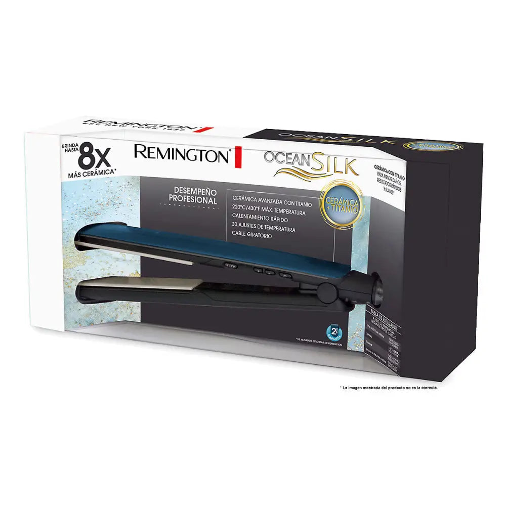 Plancha Alisadora de Cabello Ocean Silk Remington (S9612) - Planchas