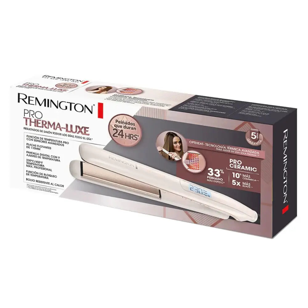 Plancha Alisadora de Cabello ProThermaluxe Remington (S9100) - Planchas