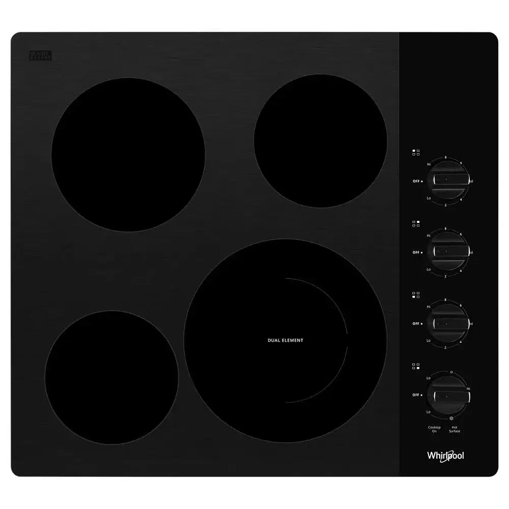 Plantilla Eléctrica Empotrable 4 Discos 24’’ Whirlpool (WCE55US4HB) - Plantillas