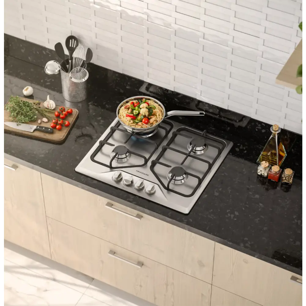 Plantilla de Gas Empotrable 24’’ con 4 Quemadores Acero Inoxidable Frigidaire (FTGY24R0EMS) - Plantillas