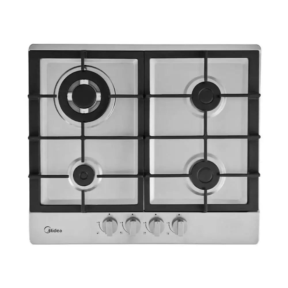 Plantilla de Gas Empotrable 24’’ Acero 4 Quemadores Midea (MTGB24R3402GS) - Plantillas