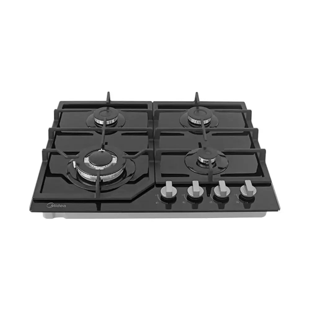Plantilla de Gas Empotrable 24’’ Vidrio Negro Midea (MTGB24R3402GG) - Plantillas