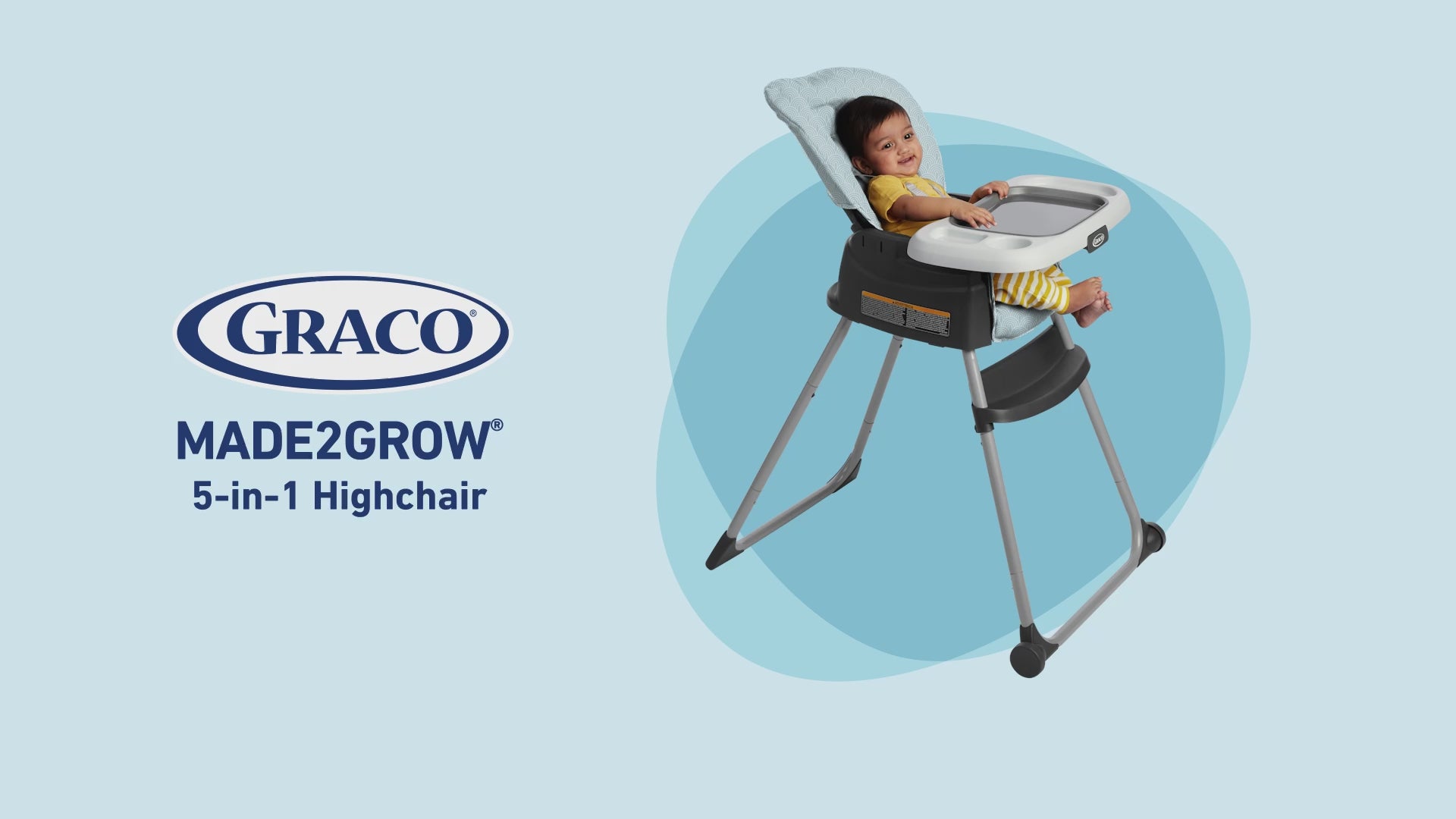 Cargar vídeo: Silla de Comer Graco 5 en 1 Made2Grow Hudson (2203027)
