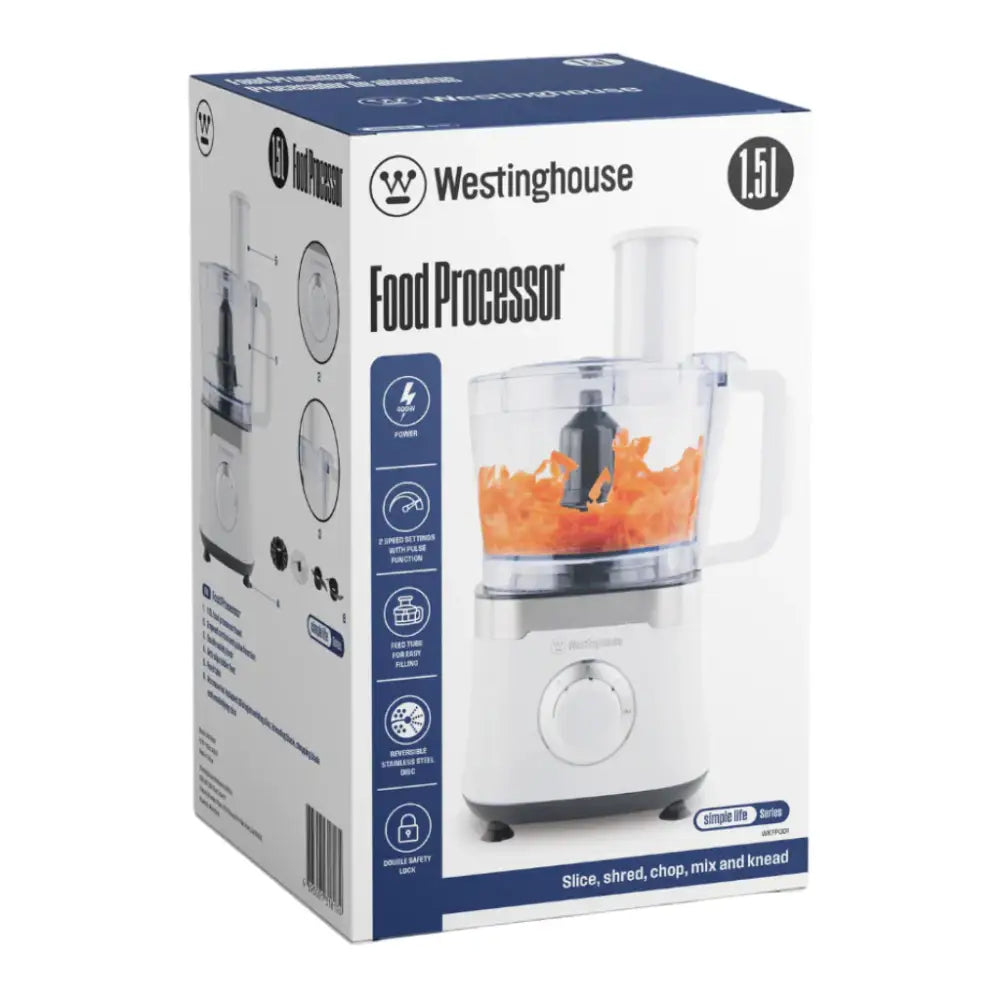 Procesador de Alimentos 1.5 Litros Westinghouse Blanco (WKFP001) - Procesadores