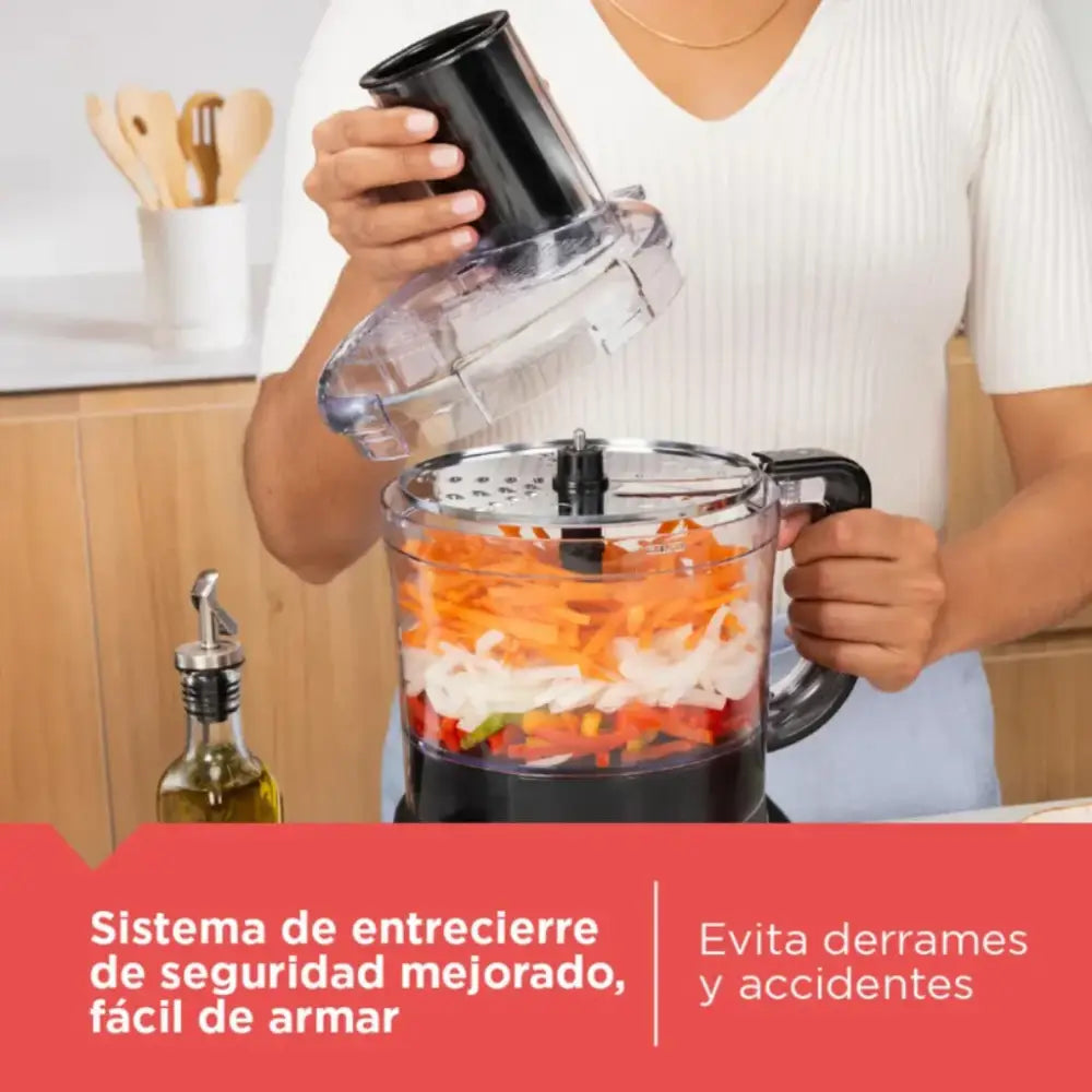 Procesador de Alimentos 8 Tazas Black + Decker Negro (FP4342 0BDLA) Procesadores