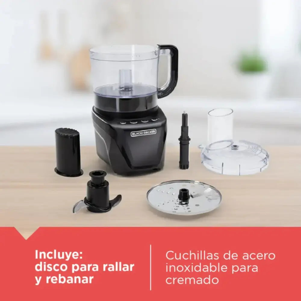Procesador de Alimentos 8 Tazas Black + Decker Negro (FP4342 0BDLA) Procesadores