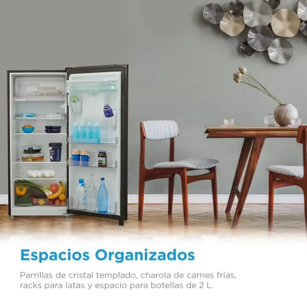 Refrigeradora 1 Puerta Escarcha 7 Pies Negra Midea (MRD190CCDLSW) - Refrigeradoras