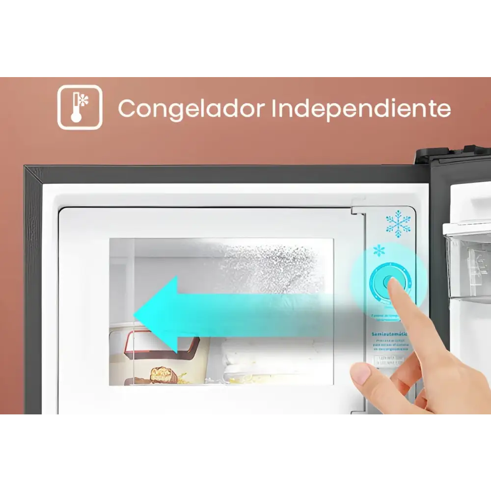 Refrigeradora Semiautomática 7 Pies con Dispensador Hisense (RR63D6WGX1) - Refrigeradoras