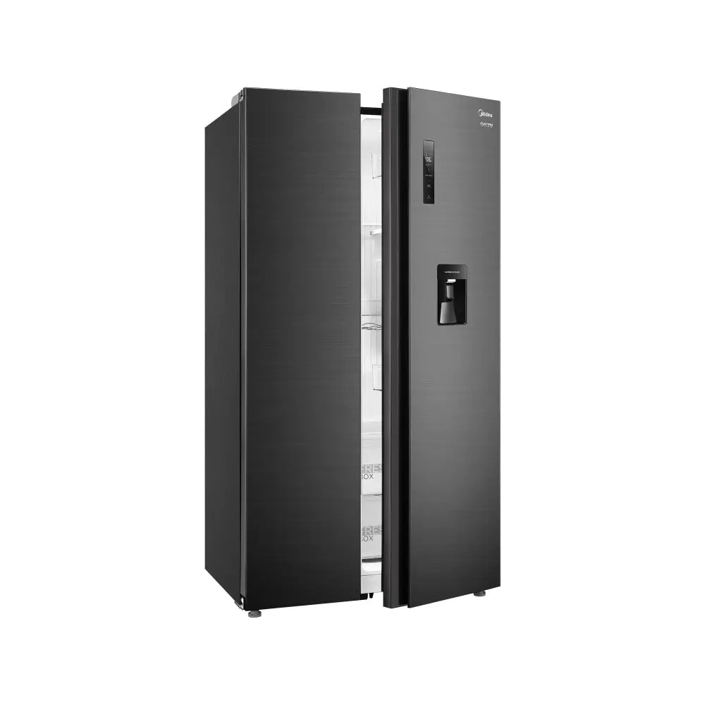 Refrigeradora Side by 20 Pies con Wi Fi Midea Inverter Quattro Jazz Black (MDRS710FGM28W) Refrigeradoras