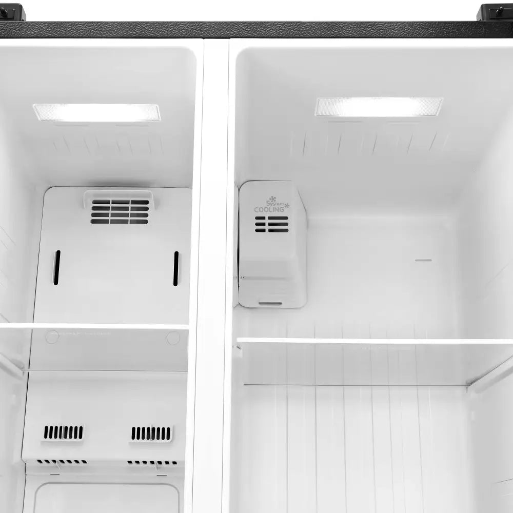 Refrigeradora Side by 20 Pies con Wi Fi Midea Inverter Quattro Jazz Black (MDRS710FGM28W) Refrigeradoras