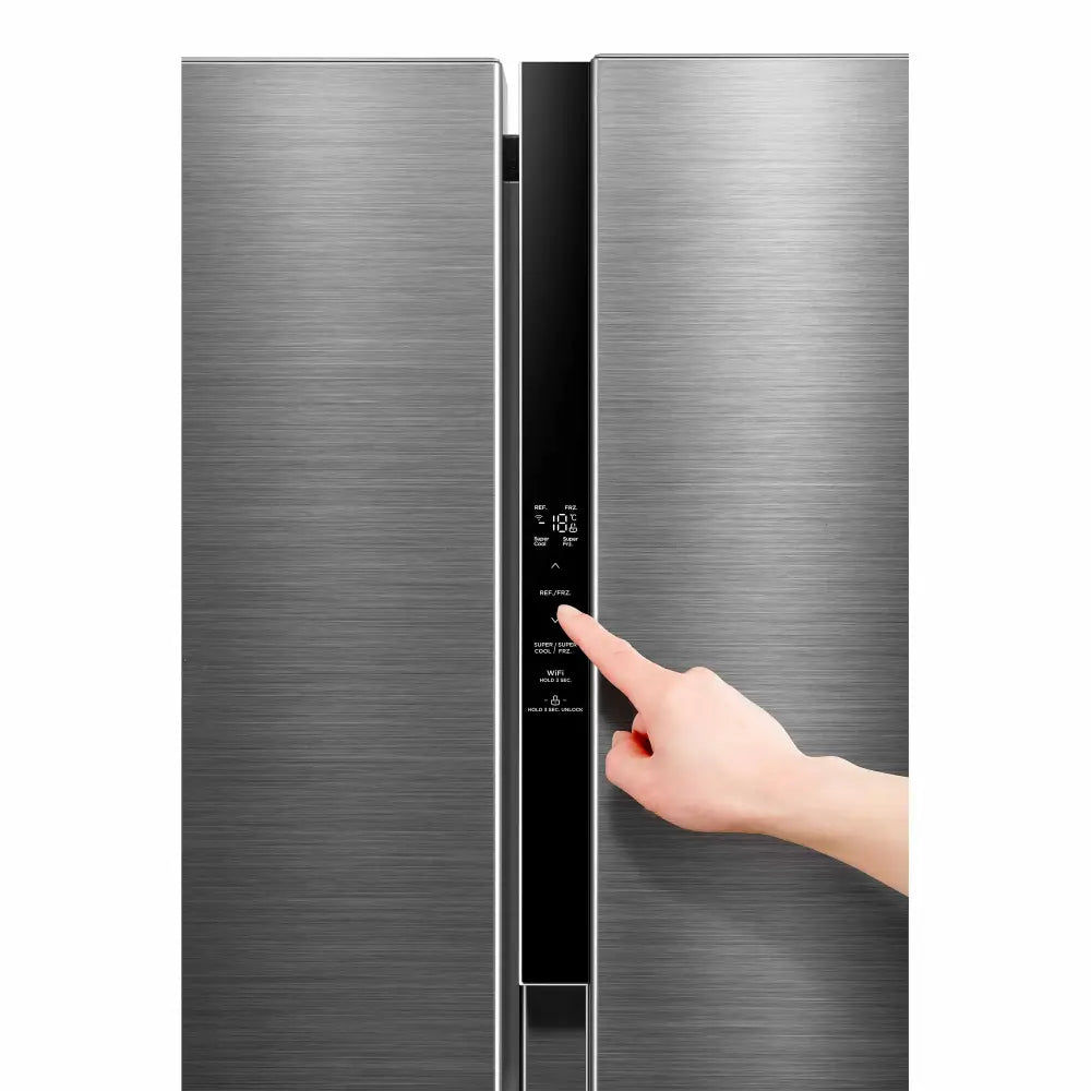 Refrigeradora Side by Inverter 16 Pies con Wi-Fi Midea (MDRS619FGM46) - Refrigeradoras