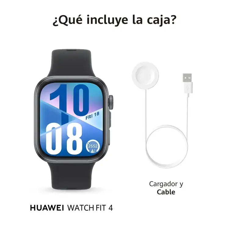 Reloj Inteligente Huawei Watch Fit 4 Negro (55020EWV) - Relojes Inteligentes