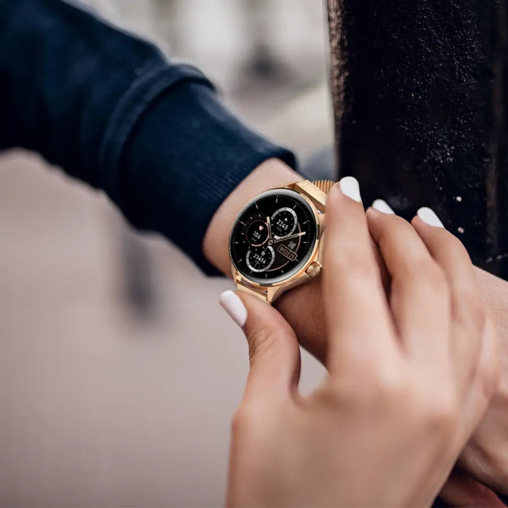 Reloj Inteligente Kodak Oro Rosa (SW7211) - Relojes Inteligentes