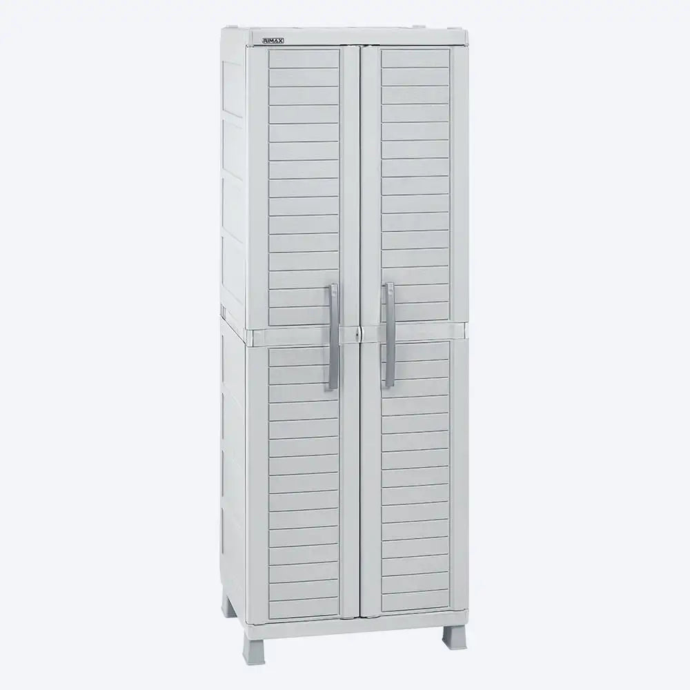Ropero Plástico Grande Clásico Barú Color Gris Rimax (7113) - Roperos