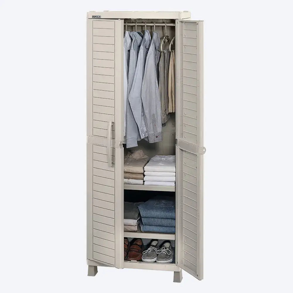Ropero Plástico Grande Clásico Barú Color Taupe Rimax (9288) - Roperos