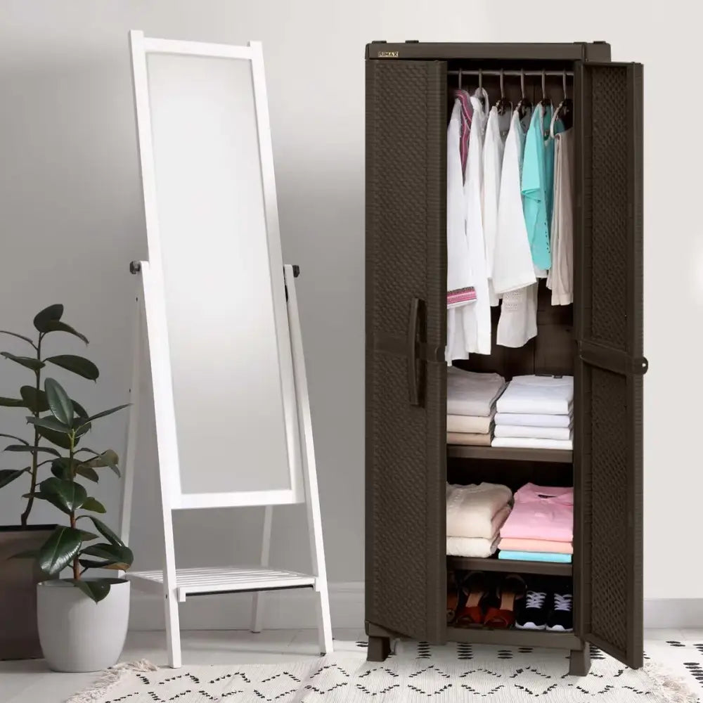 Ropero Plástico Grande Rattan Color Wengue Rimax (7511) - Roperos