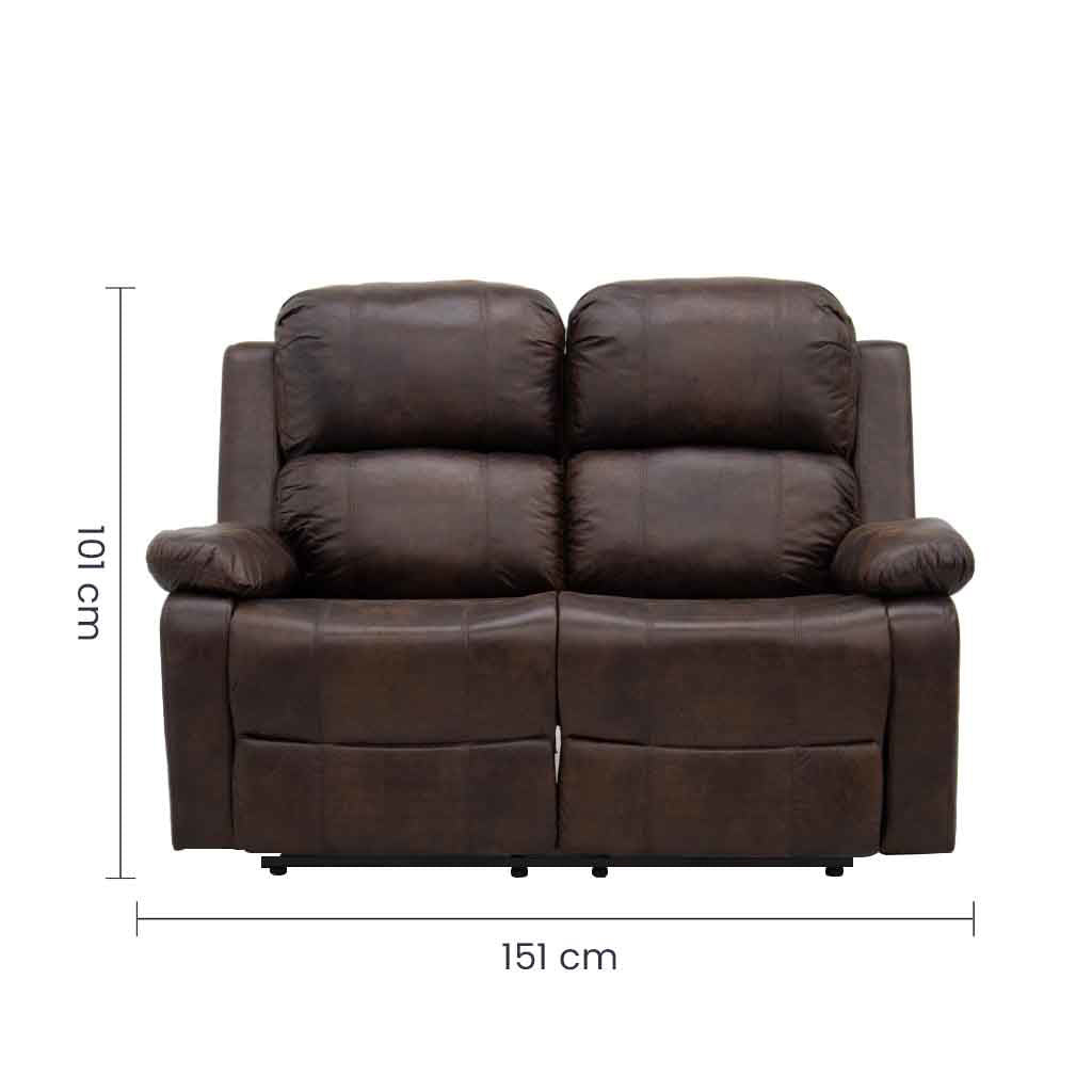 Sillón Reclinable Doble Tokoa Café (SA-4248) yapcr.com Costa Rica