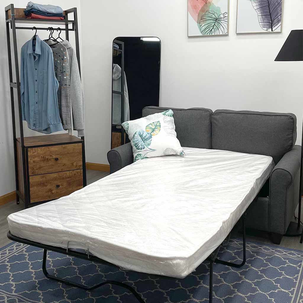 Sofá Cama Doble Lino Gris Tokoa (SA-4301) yapcr.com Costa Rica