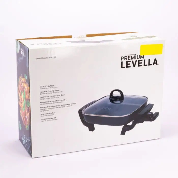 Sartén Eléctrico 12’’ Negro 1200W Premium (PES1209) - Sartenes Eléctricos