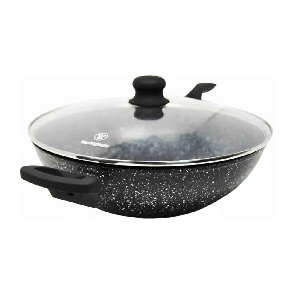 Sartén Wok Acabado Mármol 32 cm Westinghouse Negro (WCCW0009032MBB)