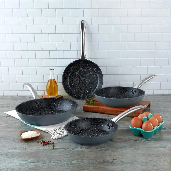Set de 4 Sartenes Mármol Gris Monix (30400)