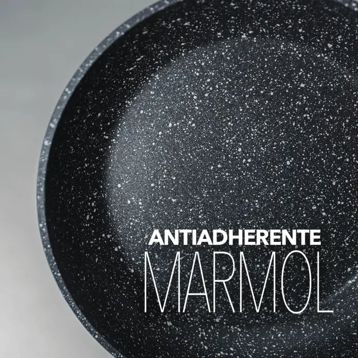 Set de 4 Sartenes Mármol Negro Monix (30304)