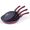 Set de Sartenes Rojos Mármol 4 Piezas Monix (704029)
