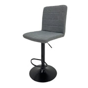 Silla de Bar con Asiento y Respaldo Acolchado en Color Gris Tokoa (AC-584) - Sillas