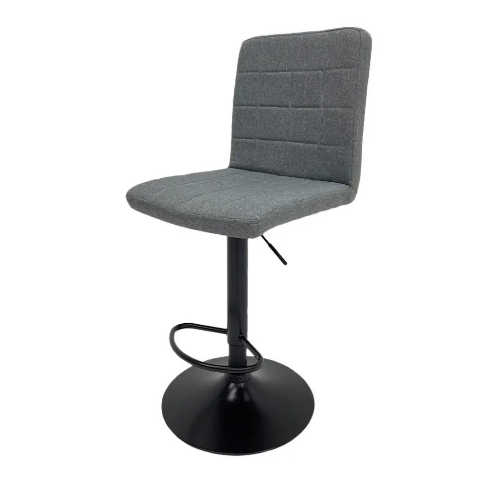 Silla de Bar con Asiento y Respaldo Acolchado en Color Gris Tokoa (AC-584) - Sillas