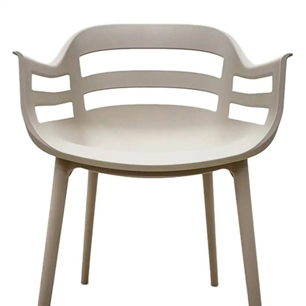 Silla Butaca Plástica Color Taupe Tokoa (EX-7174) - Sillas