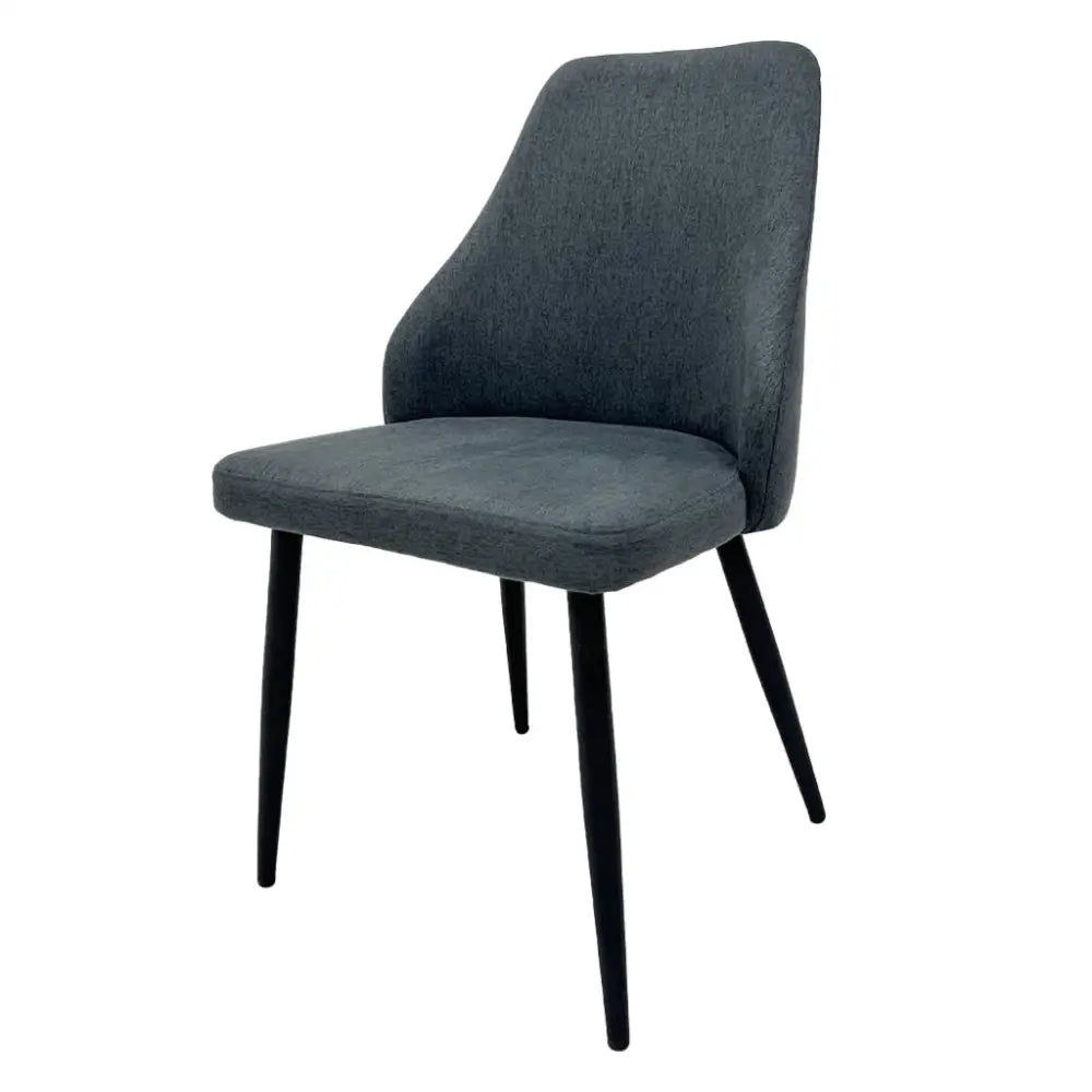 Silla de Comedor Tela Lino Gris Tokoa (CS-683) - Sillas