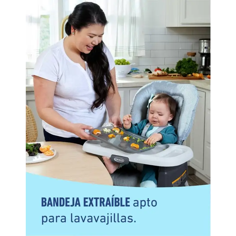 Silla de Comer Graco 5 en 1 Made2Grow Hudson (2203027) - Sillas