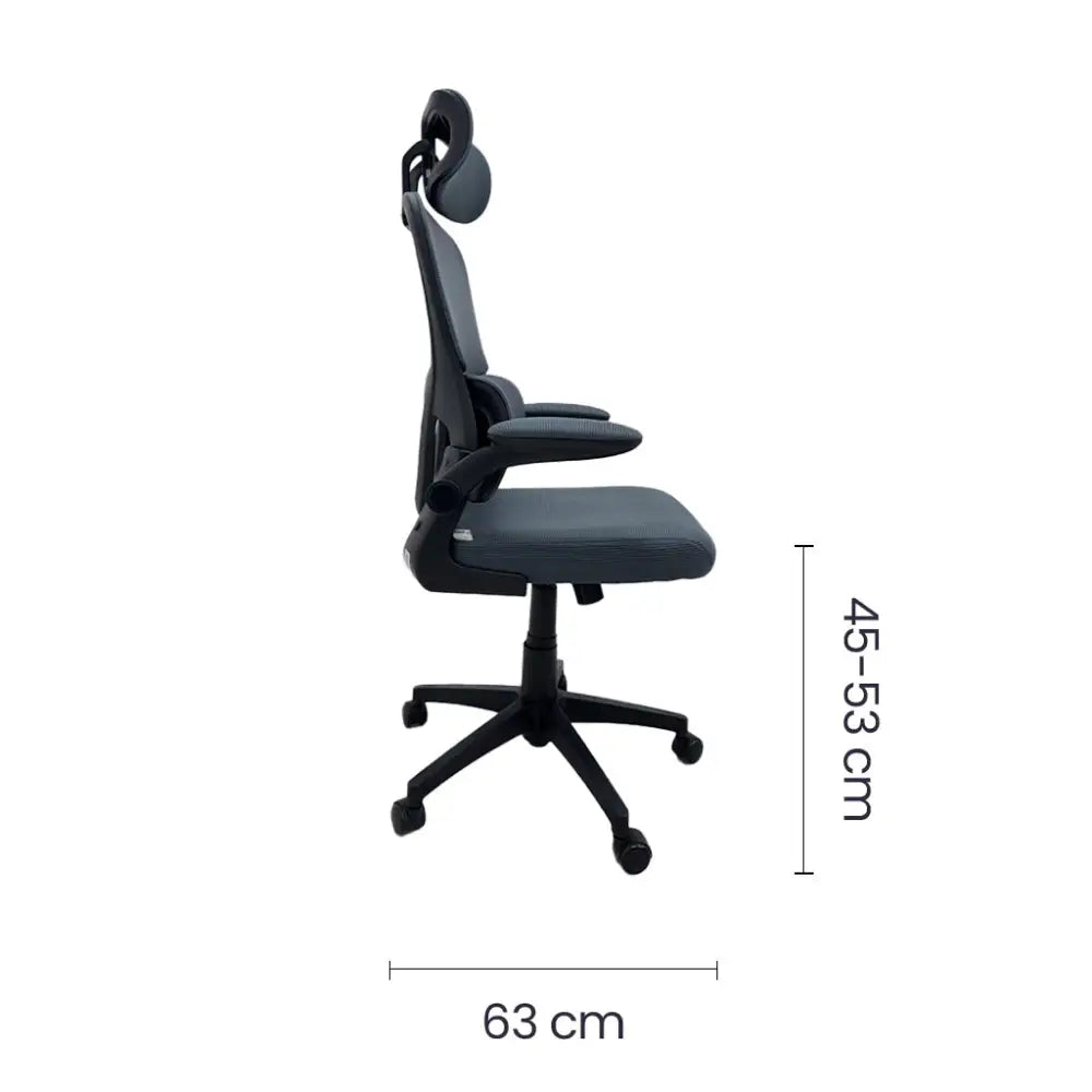 Silla de Escritorio Ergonómica Ejecutiva Gris Tokoa (OS-2193) - Sillas
