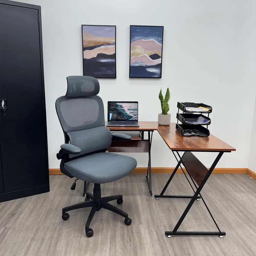 Silla de Escritorio Ergonómica Ejecutiva Gris Tokoa (OS-2193) - Sillas