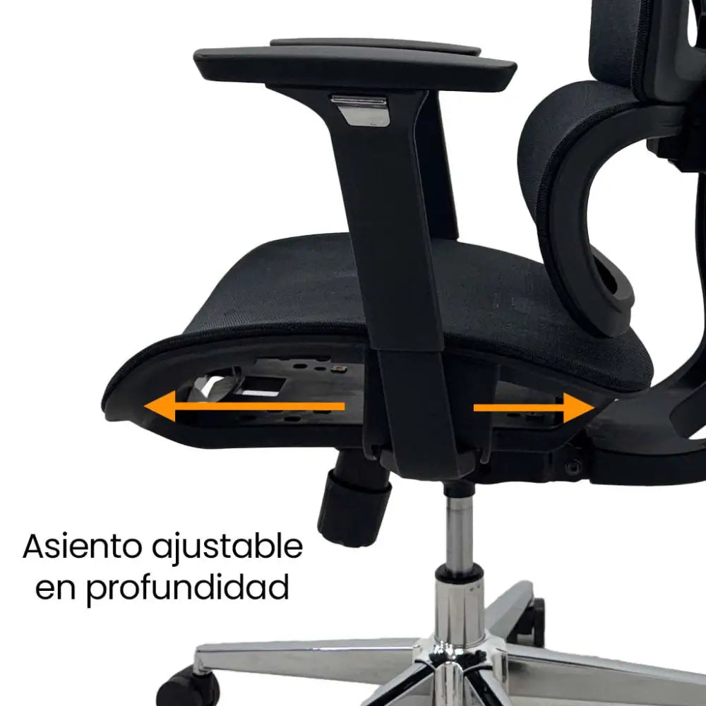 Silla de Escritorio Ergonómica Ejecutiva Negra Tokoa (OS-2197) - Sillas