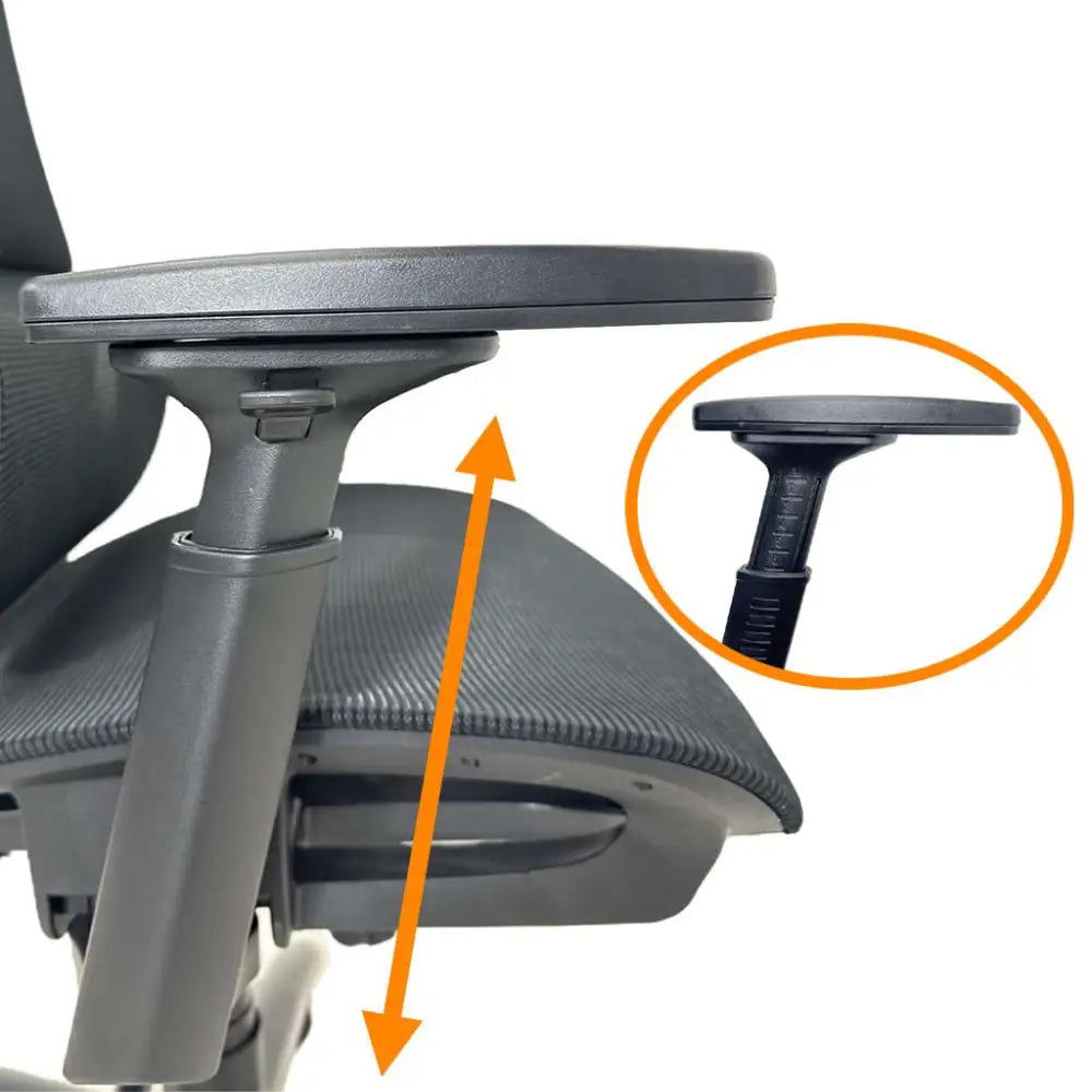 Silla de Escritorio Ergonómica Ejecutiva Negra Tokoa (OS-2218) - Sillas