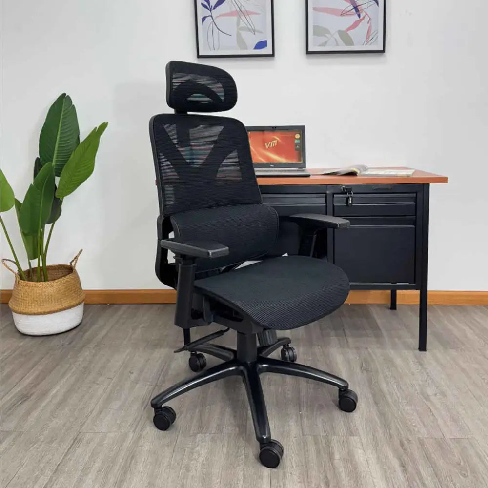 Silla de Escritorio Ergonómica Ejecutiva Negra Tokoa (OS-2218) - Sillas