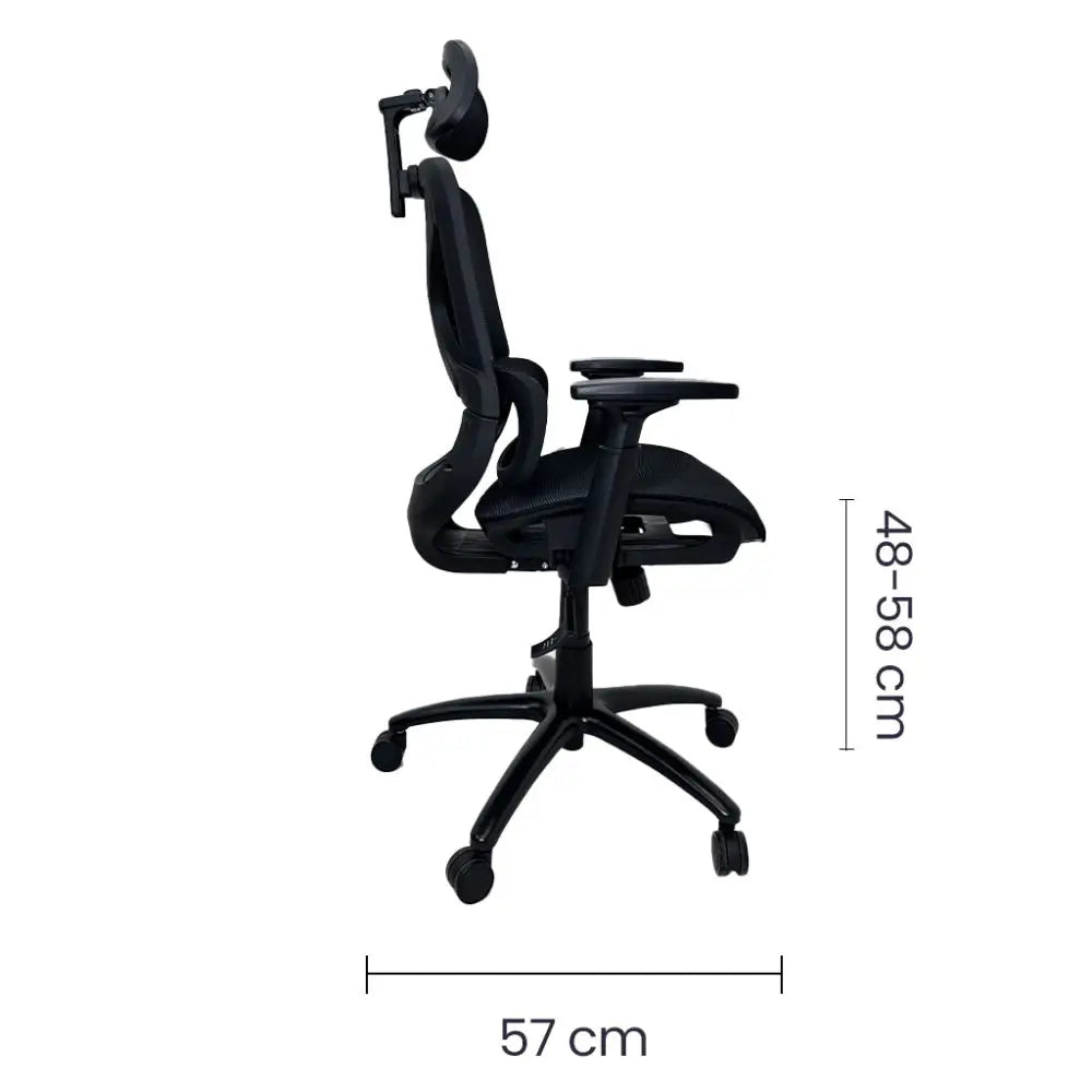 Silla de Escritorio Ergonómica Ejecutiva Negra Tokoa (OS-2218) - Sillas