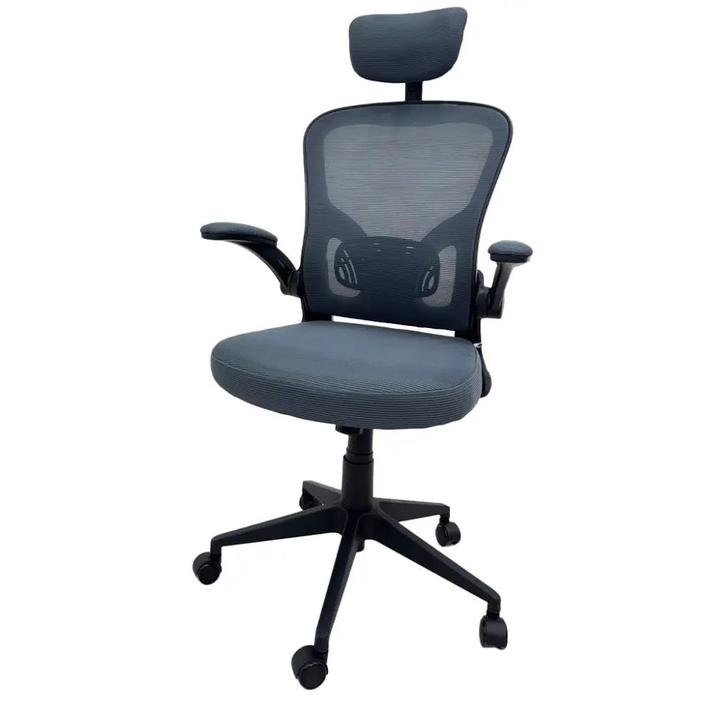 Silla de Escritorio Ergonómica Semi Ejecutiva Gris Tokoa (OS-2195) - Sillas