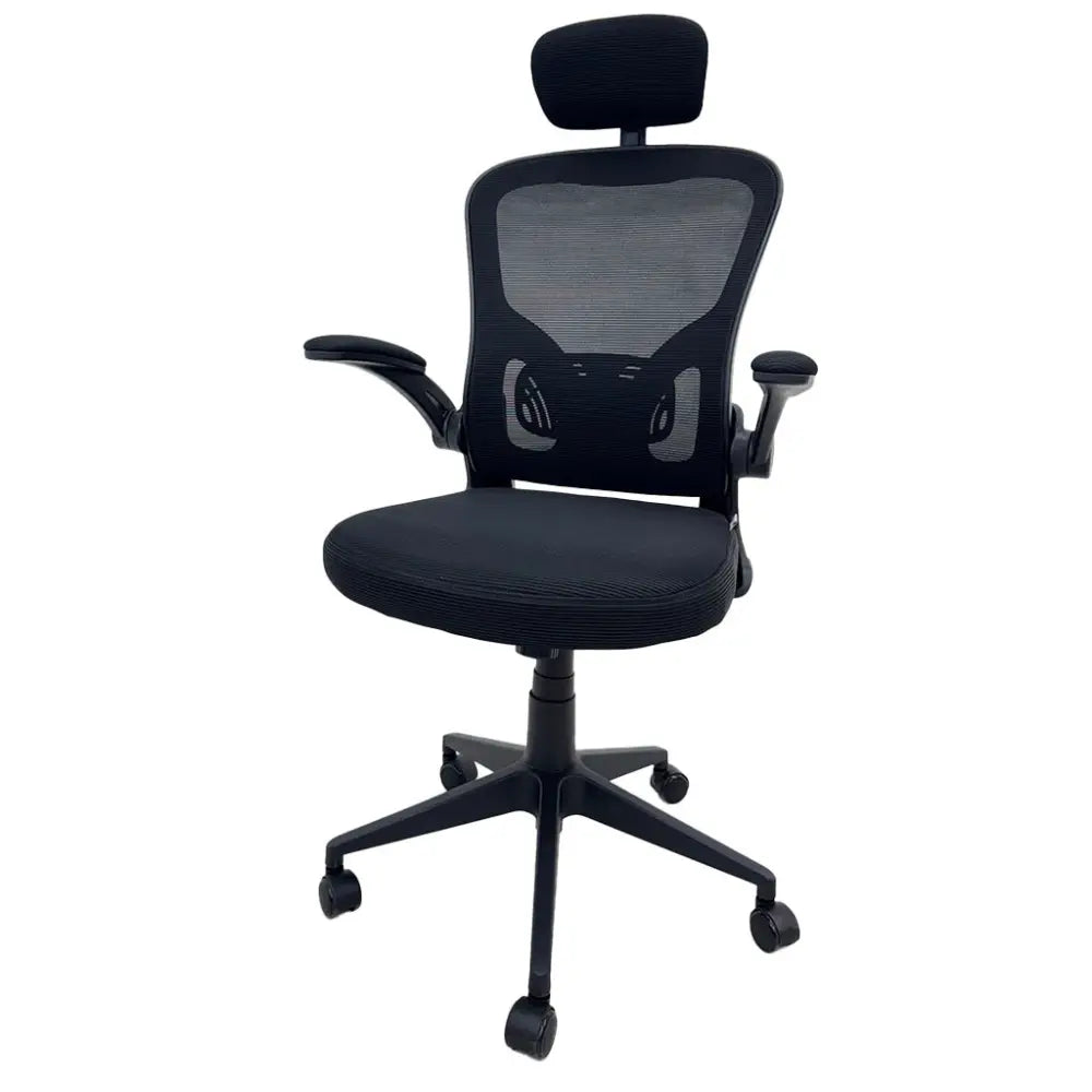 Silla de Escritorio Ergonómica Semi Ejecutiva Negra Tokoa (OS-2194) - Sillas